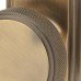 Hampstead Miller Knurled Mortice Door Knob on Backplate - Latch - 205 x 52mm - Antique Brass