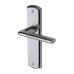 M Marcus Satin Chrome Latch Door Handle - Lena Range - 190 x 48mm