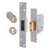 UNION 3G114E BS3621:2007 Heavy Duty Deadlock - 80mm Case - 53mm Backset - Satin Chrome