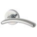 Jigtech Polished Chrome Door Handles on Round Rose - Viper Range 
