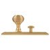 Hampstead Miller Reeded Mortice Door Knob on Backplate - Bathroom - 205 x 52mm - Satin Brass