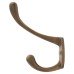 Alexander & Wilks Victorian Single Hat & Coat Hook - 80 x 35mm - Antique Brass