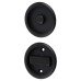 FVG Round Flush Privacy Set with Bolt - Matt Black 
