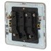 Knightsbridge 10AX 1 Gang Triple Pole Fan Isolator Switch - Smoked Bronze 