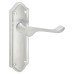 Exel Satin Chrome Scroll Latch Door Handle - Ashmead Range - 168 x 46mm