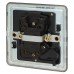 Knightsbridge 20A 1 Gang Double Pole Screwless Flat Plate Appliance Switch - Matt Black