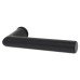 Hoppe Matt Black Door Handles on Round Mini Rose - Amsterdam Range 