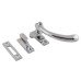 Exel Cast Bulb End Mortice & Hook Plate Casement Window Fastener - Reversible - Polished Chrome