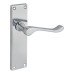 Exel Victorian Scroll Latch Door Handle Kit - Polished Chrome