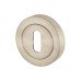 Exel Escutcheon - 50mm Diameter - Keyhole - Satin Nickel