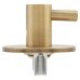 Jigtech Schema Orka Bathroom Turn & Release - 53mm Diameter - Matt Antique Brass