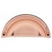 Exel Cabinet Cup Handle - 76mm Centres - Bright Copper