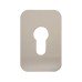 Exel Jumbo Adhesive Fixing Escutcheon - 75 x 50mm - Euro - Satin Stainless Steel