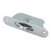 Exel Radius Axle Sash Window Pulley - 44mm Curved Metal Wheel - Polished Chrome