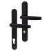 Hoppe PAS24 1530/3259N uPVC Multipoint Door Handle - Long Plate - 92mm c/c - 60mm door - Black