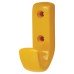 Hoppe AR618 Nylon Single Coat Hook Face Fix - 62 x 20 x 35mm - Golden Yellow