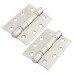 Exel Twin Ball Bearing Grade 13 Butt Fire Door Hinge - 100 x 75 x 3mm - 201 Sat Stainless - Pair Exel Twin Ball Bearing Grade 13 Butt Fire Door Hinge - 100 x 75 x 3mm - 201 Sat Stainless - Pair
