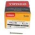 TIMCO Solo Chippy Pozi Countersunk Wood Screws - 4.0 x 45mm - Yellow Zinc - Pack of 200 TIMCO Solo Chippy Pozi Countersunk Wood Screws - 4.0 x 45mm - Yellow Zinc - Pack of 200