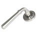 From The Anvil Satin Stainless Steel Door Handles on Round Art Deco Rose - Newbury Range 