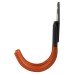 Tubular Garage and Shed Double Storage Hook - 60mm Depth - Black & Orange