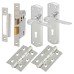 Exel Rome 3 Lever Sashlock Door Handle Kit - Polished Chrome Exel Rome 3 Lever Sashlock Door Handle Kit - Polished Chrome