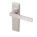 Heritage Brass by M Marcus Satin Chrome Latch Door Handle - Delta Range - 157 x 43mm