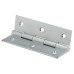 Solid Drawn Butt Cabinet Hinge - 75 x 40 x 2.0mm - Satin Chrome - Pair
