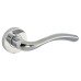 Jigtech Polished Chrome Door Handles on Round Rose - Solar Range 