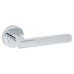 Serozzetta by Carlisle Brass Lagos Knurled Latch Door Handle on Rose Ultimate Kit - Polished Chrome