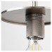 Exel Savaneta Knurled Ceiling Light Pendant - Satin Nickel Fittings and Plate