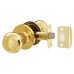 Exel Bala Hotel Mortice Door Knobset - Passage - 65mm Rose Diameter - Polished Brass