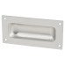 Exel Rectangular Flush Cabinet Pull Handle - 90 x 43mm - Satin Aluminium