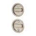 FVG Round Flush Handle Set with Latch - Stainless Steel Grade 304 - Satin Stainless Steel