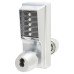 dormakaba Unican 1000-2 1021 Heavy Duty Push Button Code Lock & Latch - Holdback Option - Sat Chrome