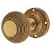 Heritage Brass by M Marcus Reeded Beehive Mortice Door Knob - 59mm Rose Diameter - Antique Brass