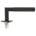 Jigtech Graphite Grey Knurled Door Handles on Round Slim Rose - Schema Modell Range 