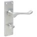 Exel Satin Chrome Victorian Scroll Bathroom Door Handle - 155 x 42mm