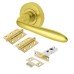 Heritage Brass by M Marcus Sutton Latch Door Handle on Rose Kit - Polished Brass
