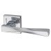 Exel Spirit Latch Door Handle on Square Rose Kit - Polished Chrome