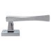 Exel Spirit Latch Door Handle on Square Rose Kit - Polished Chrome