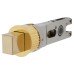 Exel Quick Latch Tubular Bathroom Deadbolt - 71mm Case - 57mm Backset - Round - Polished Brass