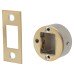 Exel Quick Latch Tubular Bathroom Deadbolt - 71mm Case - 57mm Backset - Round - Polished Brass