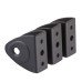 Designer Wall/Panel Bracket - 17-21mm Panels - Black Fine Textured