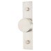 Frelan Hoxton Sturt Cabinet Knob on Fanshaw Backplate - 40mm Diameter - Satin Nickel