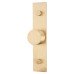 Frelan Hoxton Sturt Cabinet Knob on Fanshaw Backplate - 30mm Diameter - Satin Brass Frelan Hoxton Sturt Cabinet Knob on Fanshaw Backplate - 30mm Diameter - Satin Brass