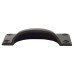 From The Anvil Hammered Art Deco Cabinet Cup Handle - 84mm Centres - Aged Bronze