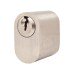 Securefast 6 Pin Scandinavian Oval Cylinder - Internal and External - Anti Drill - Polished Nickel