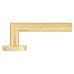 Exel Satin Brass Door Handles on Round Rose - Emily Range 