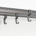 elfa Garage+ Storage Top Track System - Hook for Ventilated Wire Shelf - Matt Grey - Pack of 3 elfa Garage+ Storage Top Track System - Hook for Ventilated Wire Shelf - Matt Grey - Pack of 3