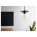 Exel Savaneta Knurled Ceiling Light Pendant - Matt Black Fittings and Plate